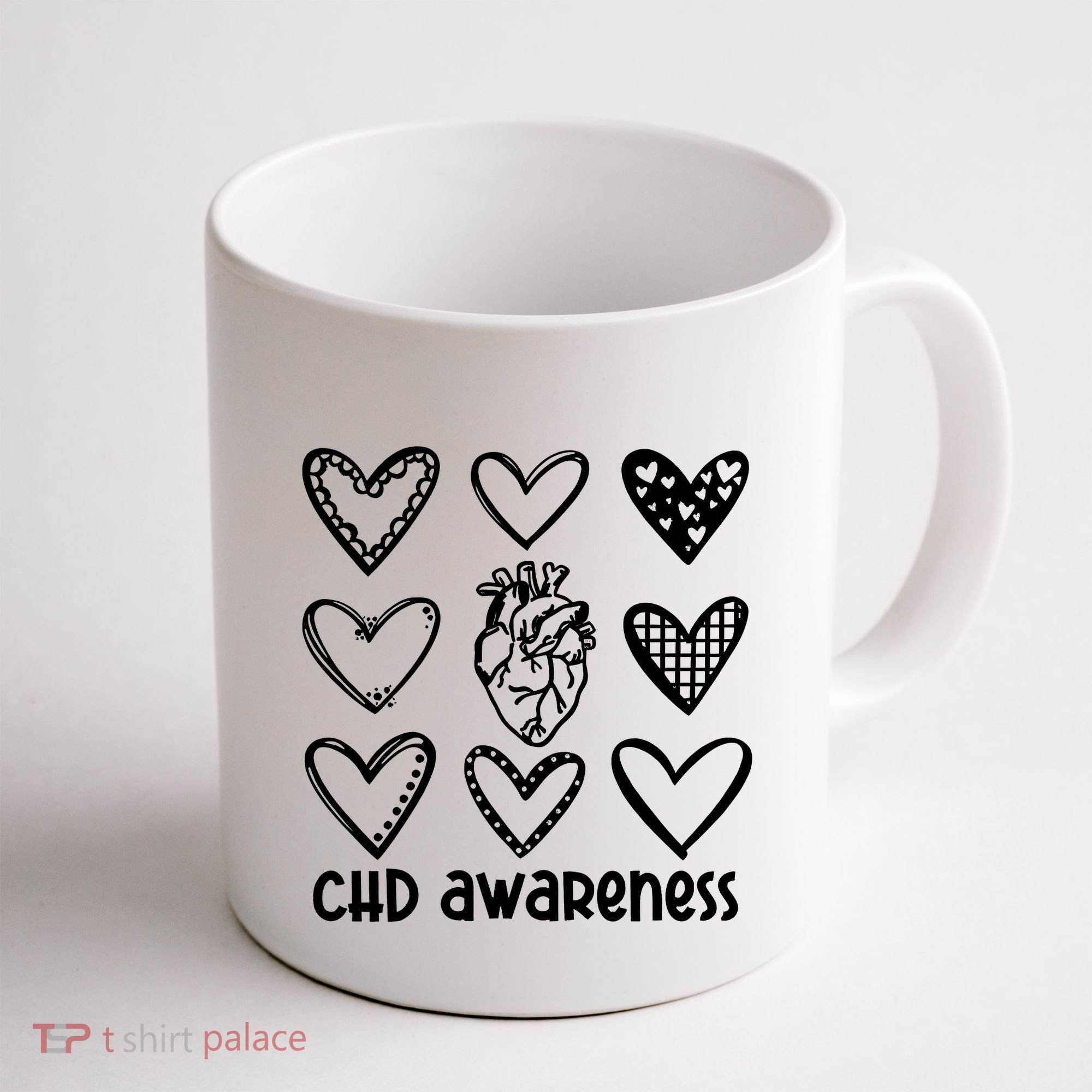 Chd Awareness For Heart Disease Month Awareness Coffee Mug