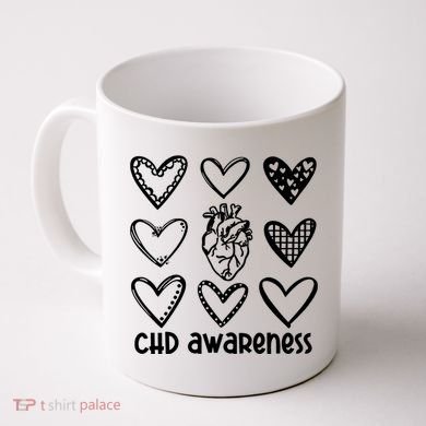 Chd Awareness For Heart Disease Month Awareness Coffee Mug