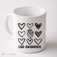 Chd Awareness For Heart Disease Month Awareness Coffee Mug thumb 0