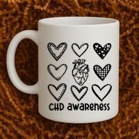 Chd Awareness For Heart Disease Month Awareness Coffee Mug thumb 2