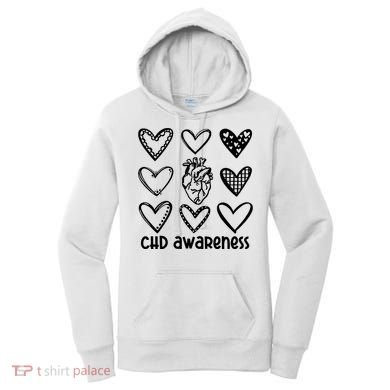 Chd Awareness For Heart Disease Month Awareness Women's Hoodie