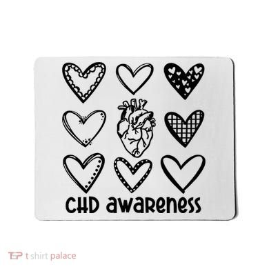 Chd Awareness For Heart Disease Month Awareness Mousepad