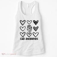 Chd Awareness For Heart Disease Month Awareness Women's Tank Top thumb 0