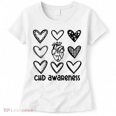 Chd Awareness For Heart Disease Month Awareness Women's T-Shirt