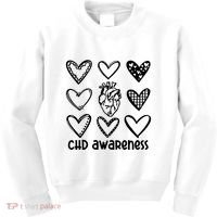Chd Awareness For Heart Disease Month Awareness Kids Sweatshirt thumb 0