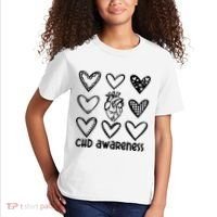Chd Awareness For Heart Disease Month Awareness Kids T-Shirt thumb 2
