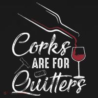 Corks Are For Quitters Funny Wine Drinking Team Festival Women's Tank Top thumb 5
