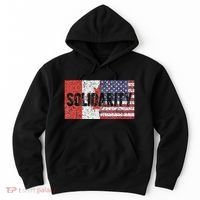 Canada America Flags Together In Solidarity Hoodie thumb 0