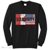 Canada America Flags Together In Solidarity Sweatshirt thumb 0