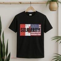 Canada America Flags Together In Solidarity T-Shirt thumb 2