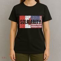 Canada America Flags Together In Solidarity T-Shirt thumb 4
