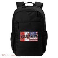 Canada America Flags Together In Solidarity Backpack thumb 0