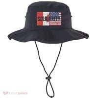 Canada America Flags Together In Solidarity Bucket Hat thumb 0