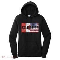Canada America Flags Together In Solidarity Women's Hoodie thumb 0