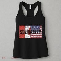 Canada America Flags Together In Solidarity Women's Tank Top thumb 3
