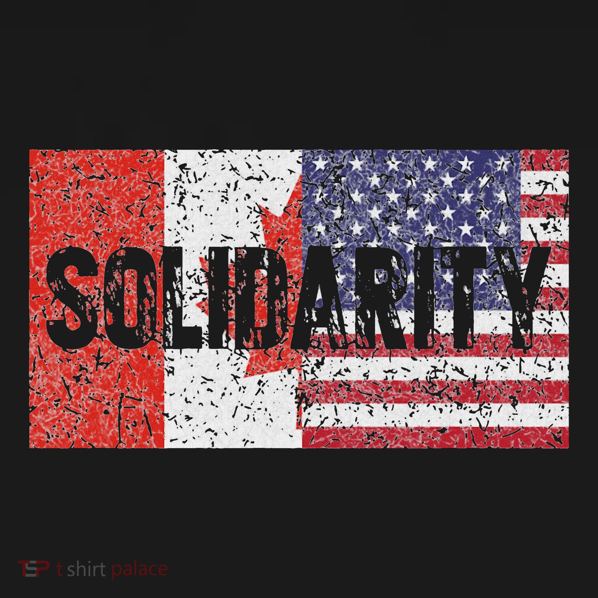 Canada America Flags Together In Solidarity Visor