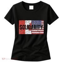 Canada America Flags Together In Solidarity Women's T-Shirt thumb 0