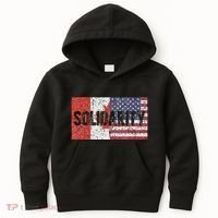 Canada America Flags Together In Solidarity Kids Hoodie thumb 0