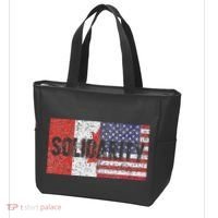 Canada America Flags Together In Solidarity Tote Bag thumb 3