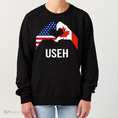 Canada American Flag Us Eh Women's Sweatshirt