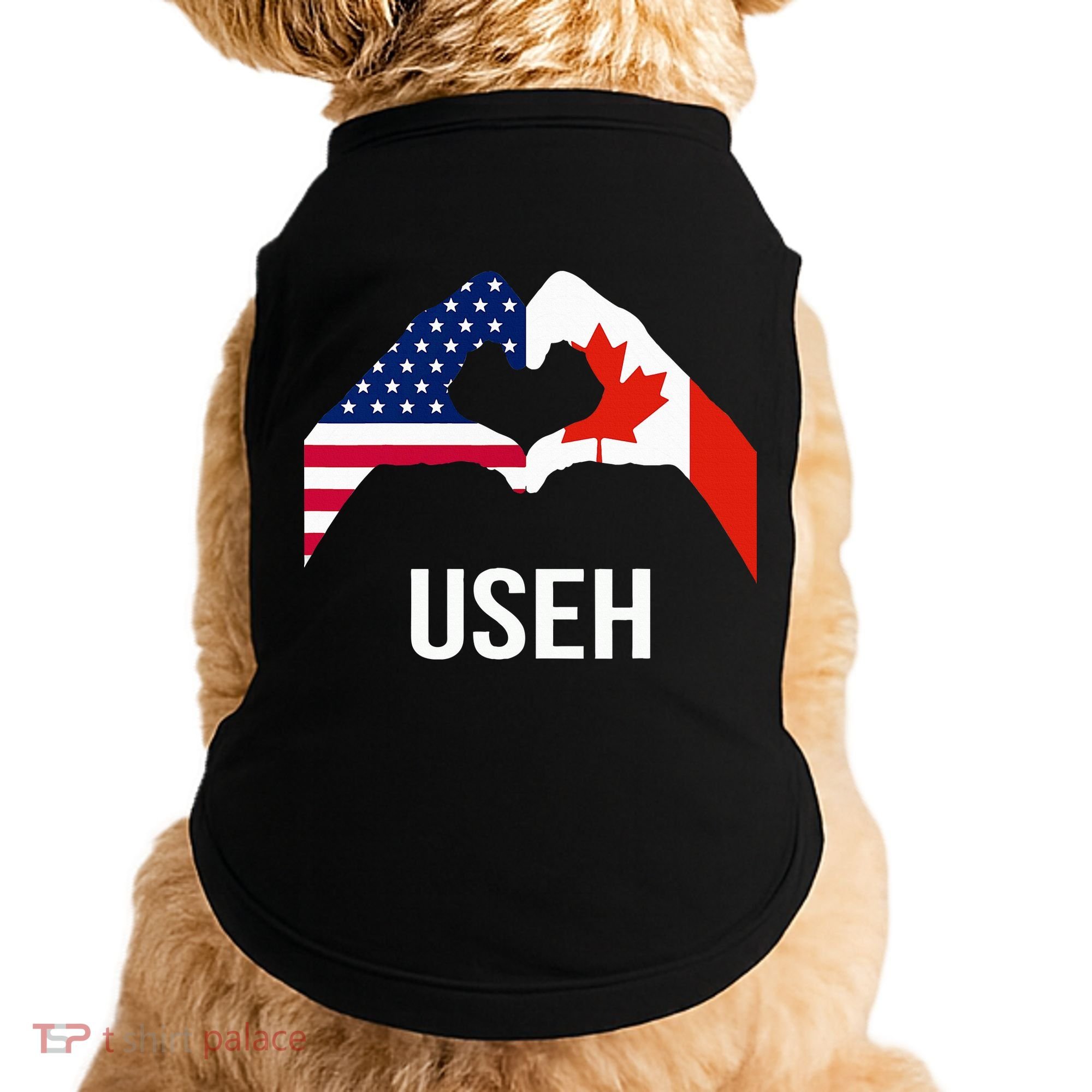 Canada American Flag Us Eh Doggie Tank