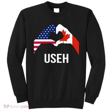 Canada American Flag Us Eh Sweatshirt