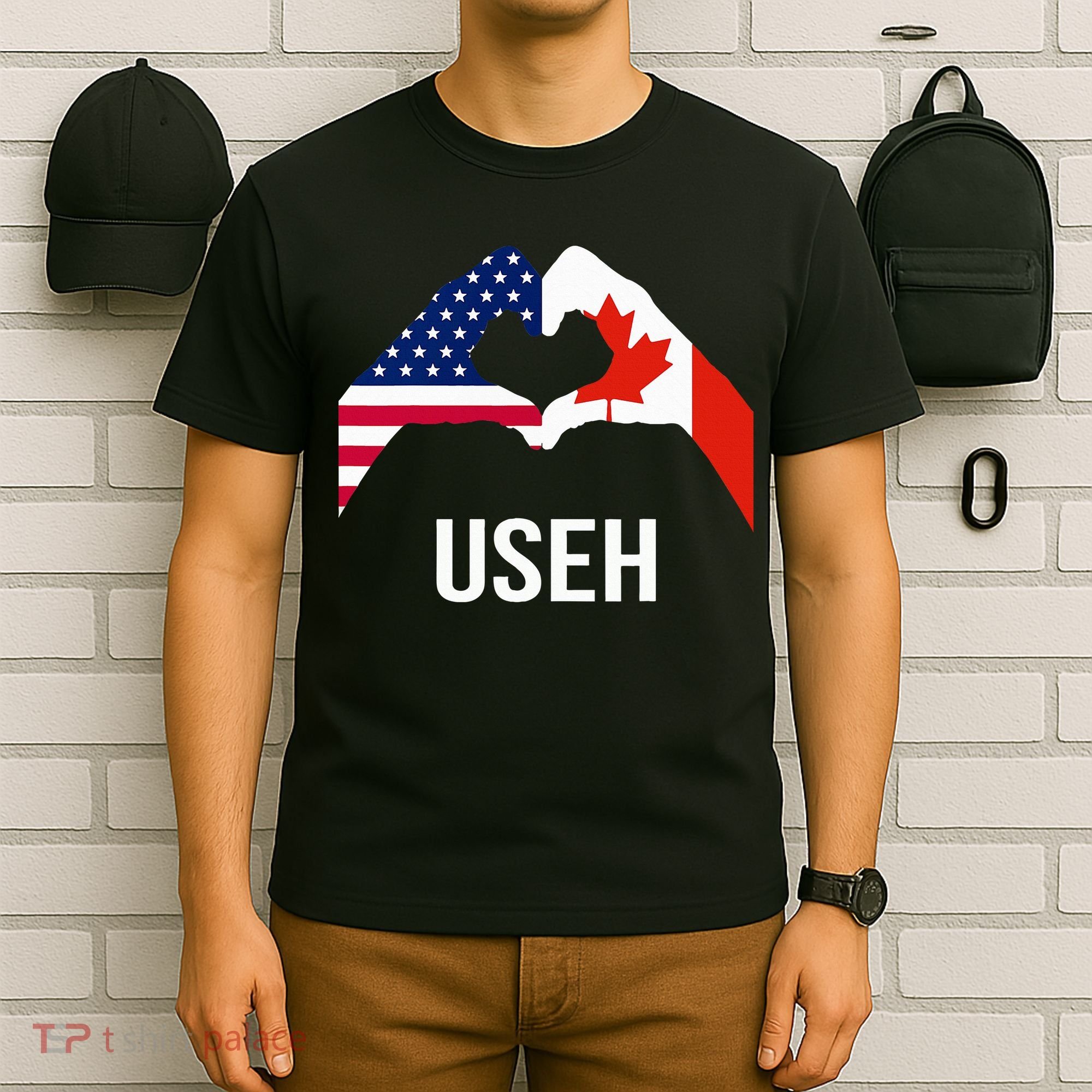 Canada American Flag Us Eh T-Shirt