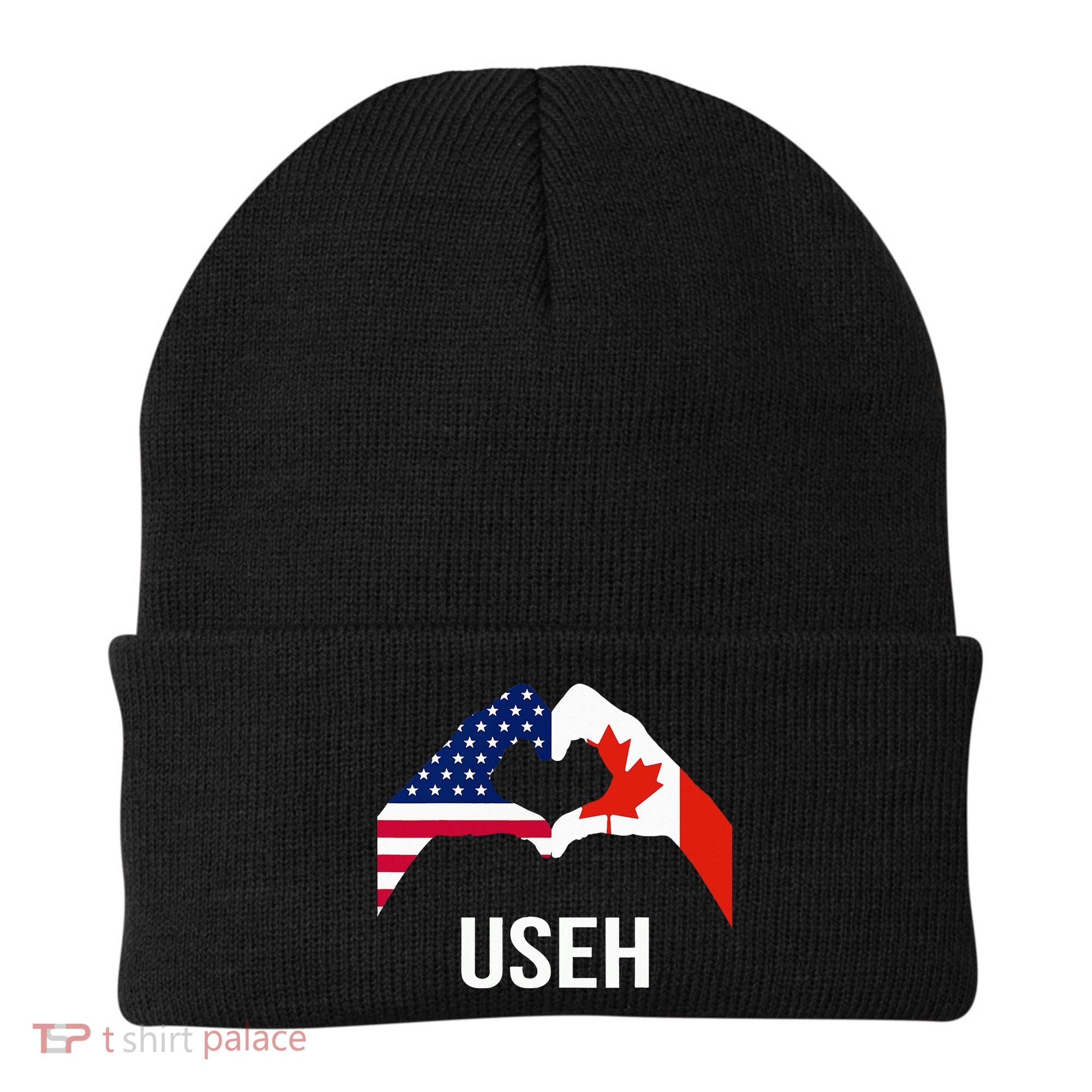 Canada American Flag Us Eh Beanie