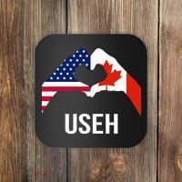 Canada American Flag Us Eh Coaster thumb 0