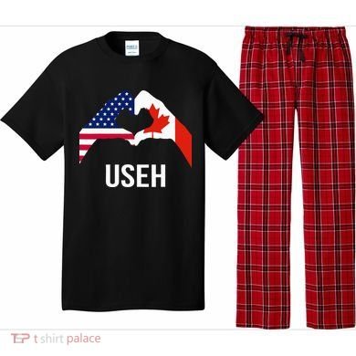 Canada American Flag Us Eh Pajama Set