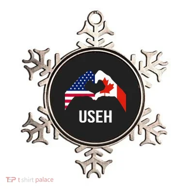 Canada American Flag Us Eh Ornament