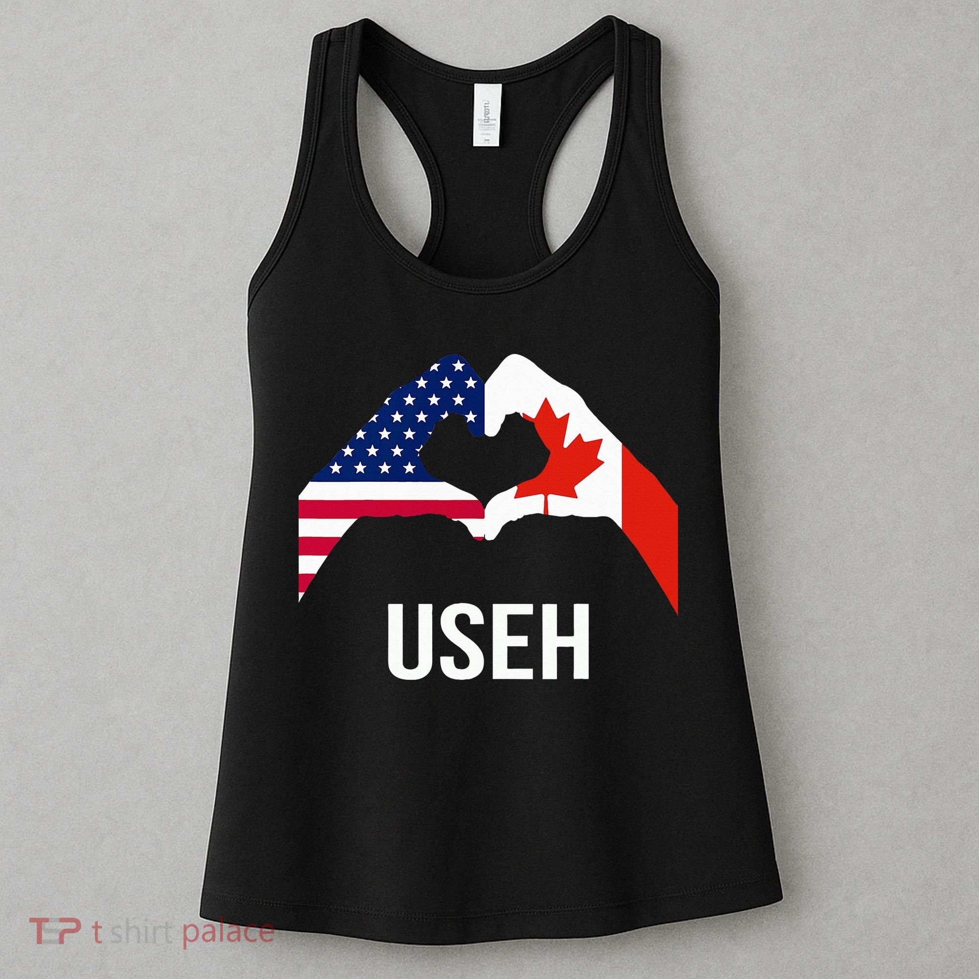 Canada American Flag Us Eh Women's Tank Top