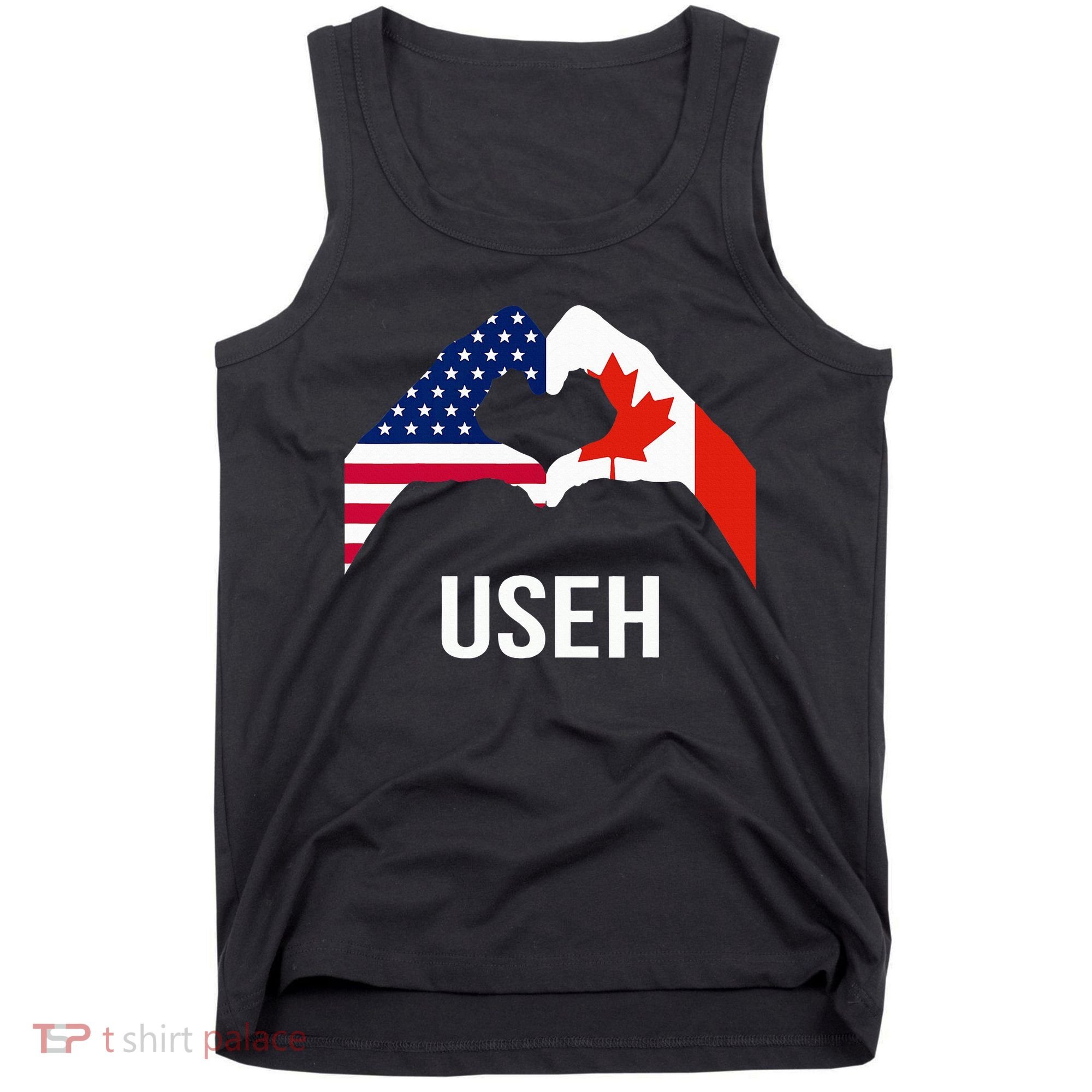 Canada American Flag Us Eh Tank Top