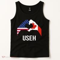 Canada American Flag Us Eh Tank Top thumb 2