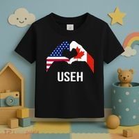 Canada American Flag Us Eh Toddler T-Shirt thumb 3