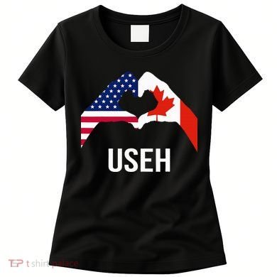 Canada American Flag Us Eh Women's T-Shirt