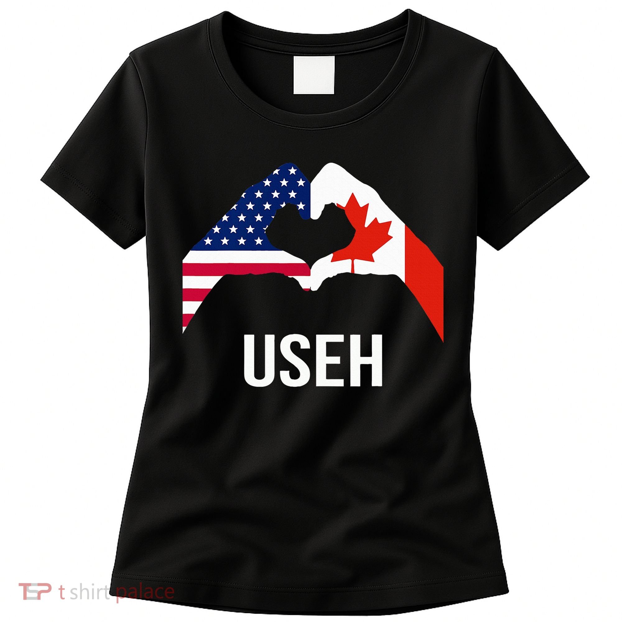 Canada American Flag Us Eh Women's T-Shirt