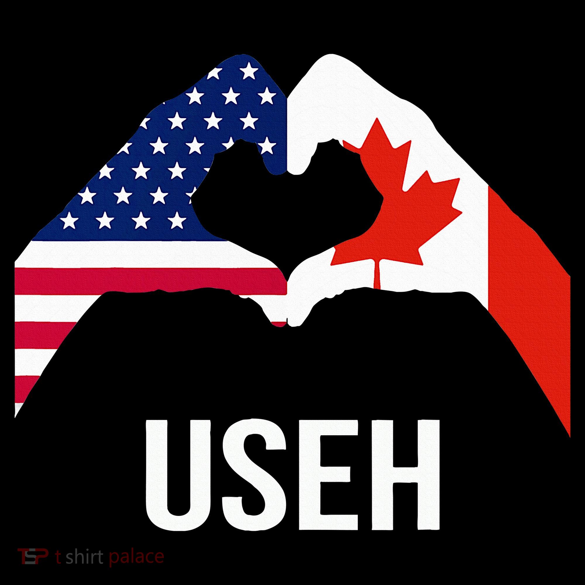 Canada American Flag Us Eh Women's T-Shirt