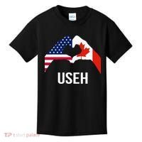 Canada American Flag Us Eh Kids T-Shirt thumb 0