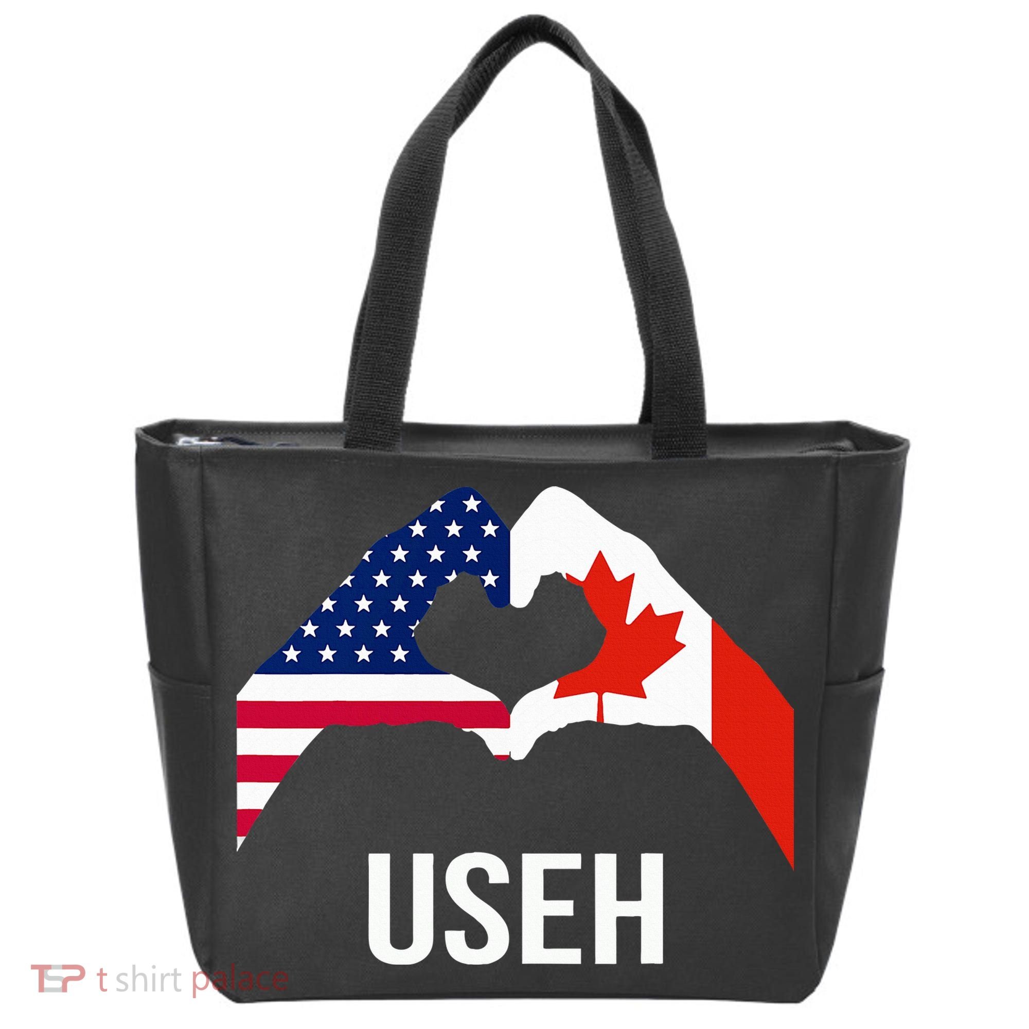 Canada American Flag Us Eh Tote Bag