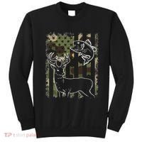 Camouflage American Flag Fishing Hunting Hunter Deer Fish Sweatshirt thumb 0