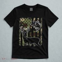 Camouflage American Flag Fishing Hunting Hunter Deer Fish T-Shirt thumb 5