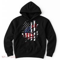 Catfishing American Flag Catfish Angler Fisherman Hoodie thumb 0