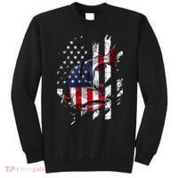 Catfishing American Flag Catfish Angler Fisherman Sweatshirt thumb 0