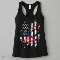 Catfishing American Flag Catfish Angler Fisherman Women's Tank Top thumb 3