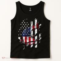 Catfishing American Flag Catfish Angler Fisherman Tank Top thumb 2