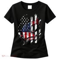 Catfishing American Flag Catfish Angler Fisherman Women's T-Shirt thumb 0