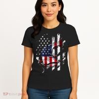 Catfishing American Flag Catfish Angler Fisherman Women's T-Shirt thumb 4