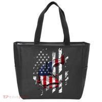 Catfishing American Flag Catfish Angler Fisherman Tote Bag thumb 0