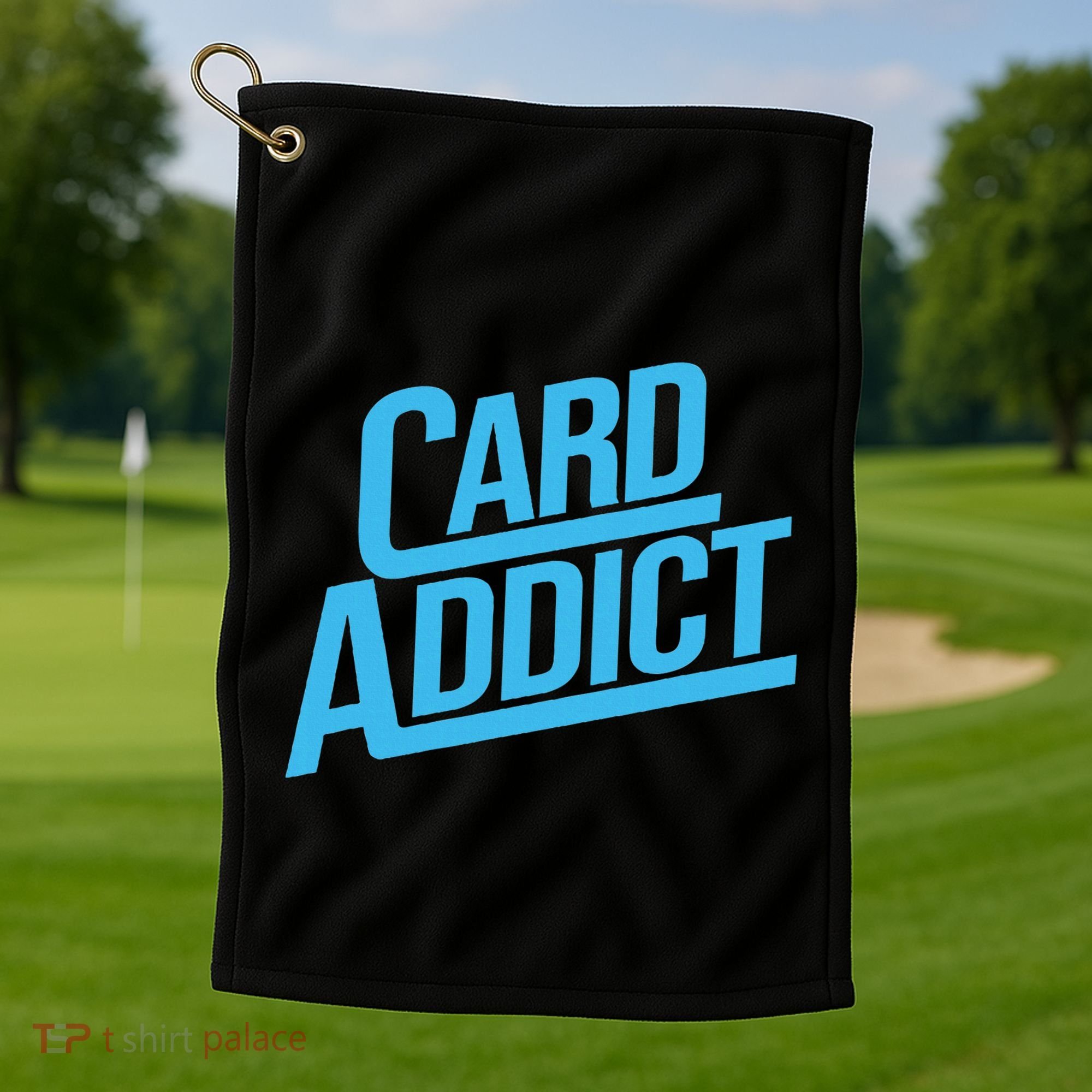 Card Addict Funny Baseball Card Collector Trading Cards Golf Towel